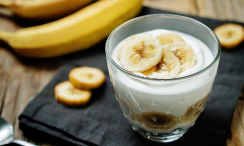 Bananas and Yogurt.