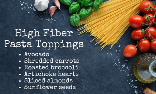 High Fiber Pasta Toppings.