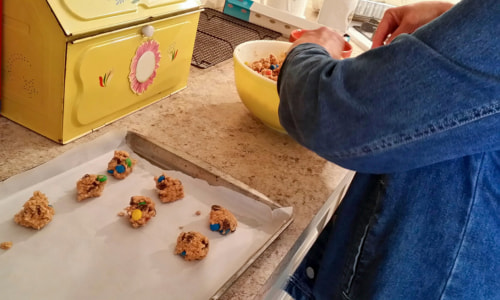 Homemade high calorie cookies.